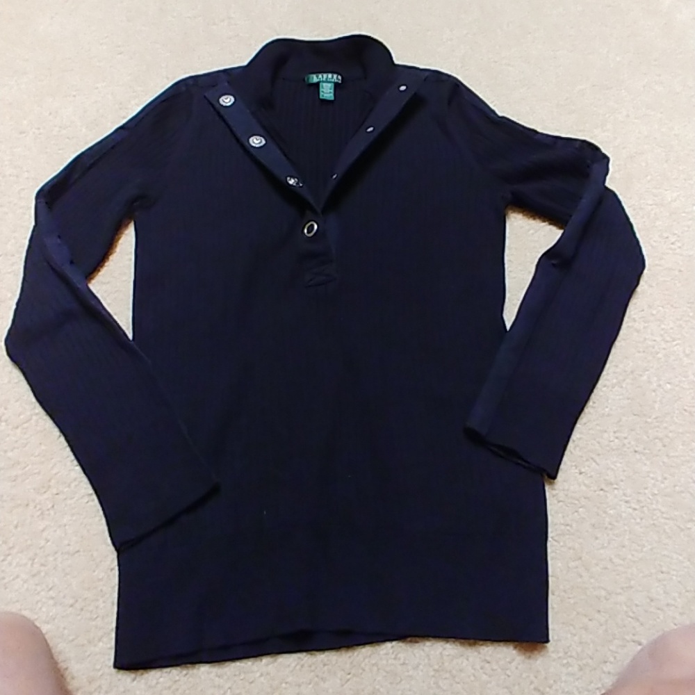 **SOLD***     Lauren Ralph Lauren Black shirt.
